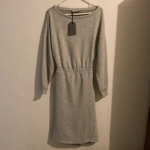 All Saints Sweatshirt backless dress Small NWT Hot